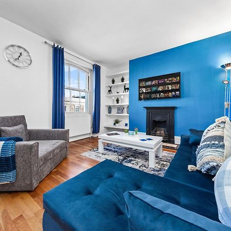 Balcony Blue Theme 1 Bedroom Central London Luxury Flat Near Hyde Park! Accommodates Up To 6! Double Sofa Bed And Next To Station! Bagian luar foto
